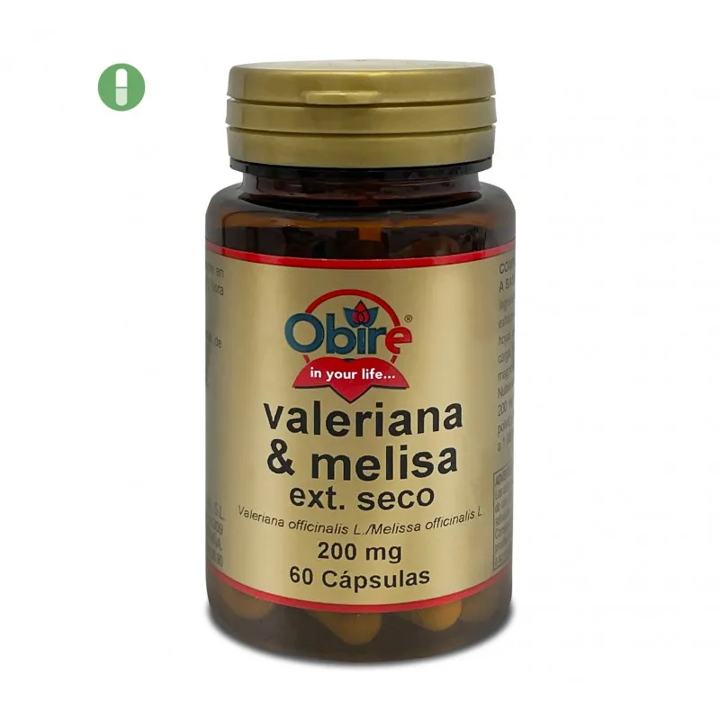 OBIRE VALERIANA & MELISA 200 MG 60 CAPSULAS