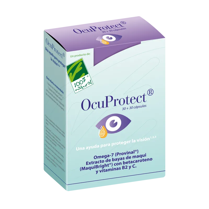 100% NATURAL OCUPROTEC 30 PERLAS + 30 CAPSULAS