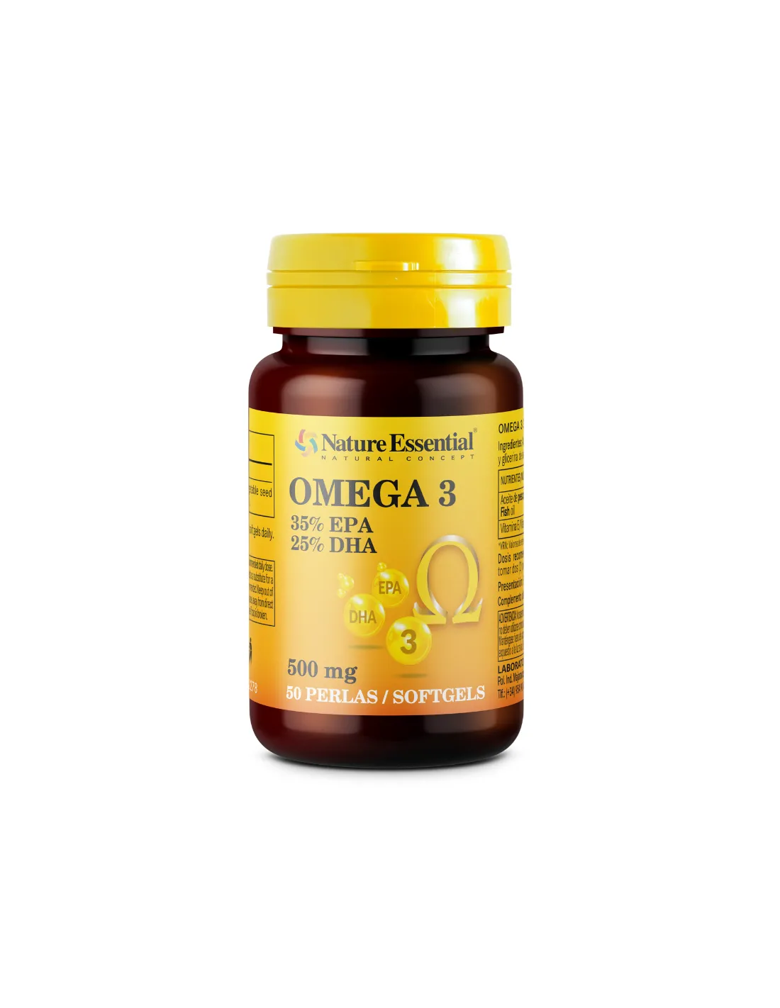 Omega 3 (Epa 35% Dha 25%) 500Mg. 50Perlas de Nature Essential