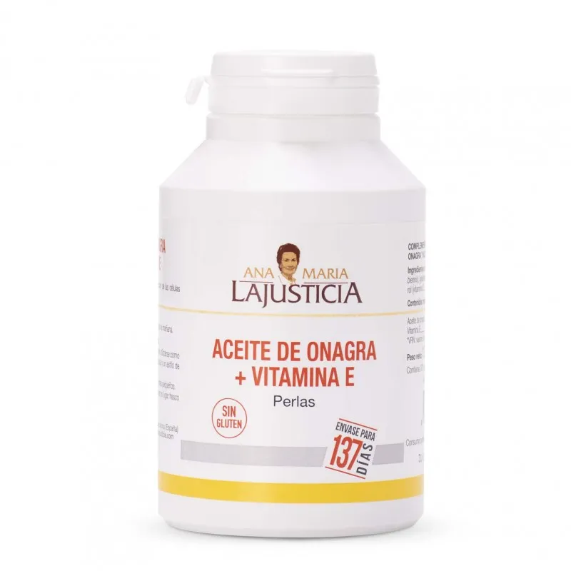 ANA MARIA LAJUSTICIA ONAGRA + VITAMINA E 275 PERLAS