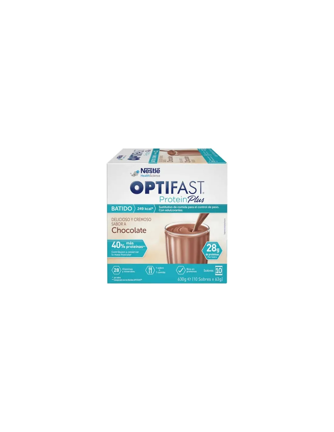 Optifast Protein Plus Chocolate 10x63g. de Meritene