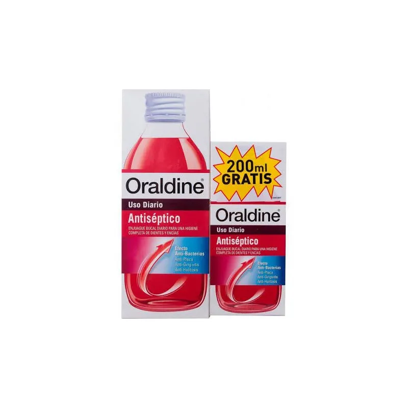 Oraldine antiséptico uso diario 400ml+200ml gratis