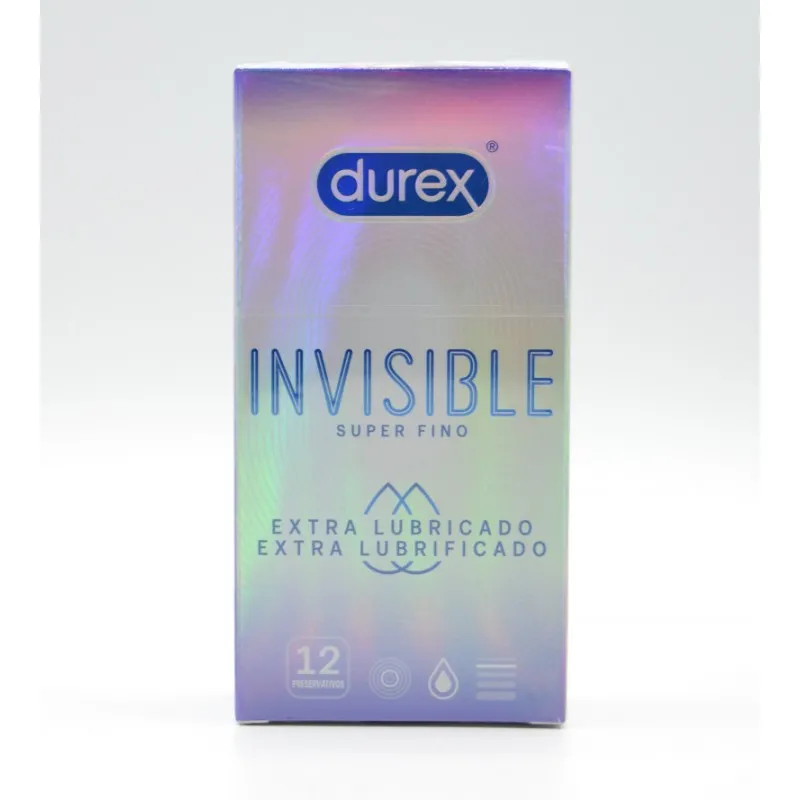 PRESERVATIVOS DUREX INVISIBLE EXTRA-LUBRICADO 12 U