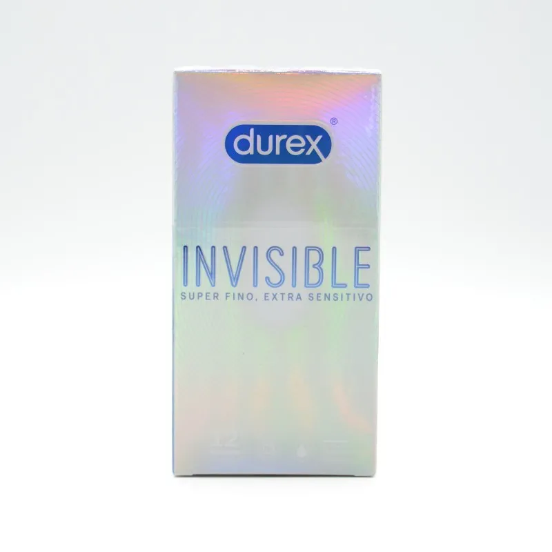 PRESERVATIVOS DUREX INVISIBLE EXTRA-SENSITIVO 12 U