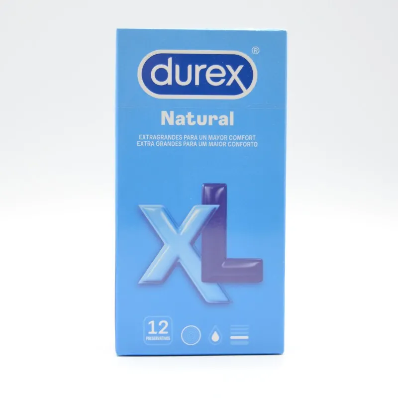 PRESERVATIVOS DUREX NATURAL XL 12U