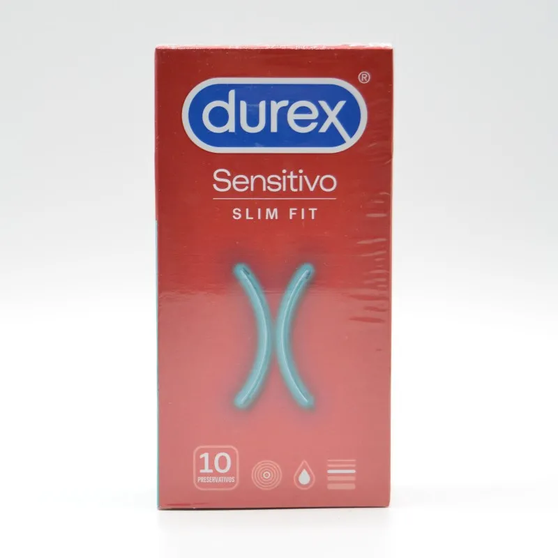 PRESERVATIVOS DUREX SENSITIVO SLIM FIT 10U
