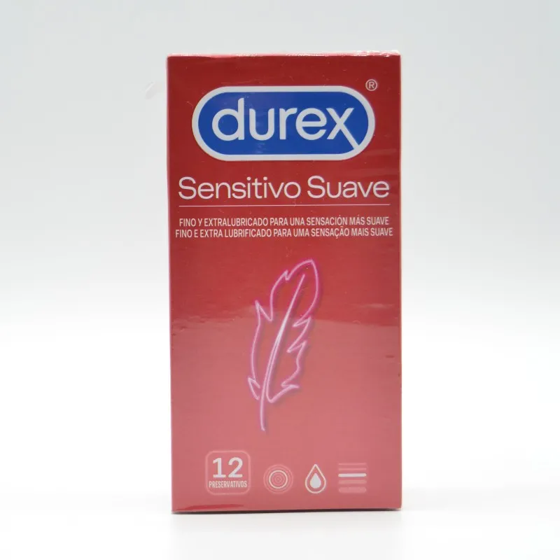 PRESERVATIVOS DUREX SENSITIVO SUAVE 12 U