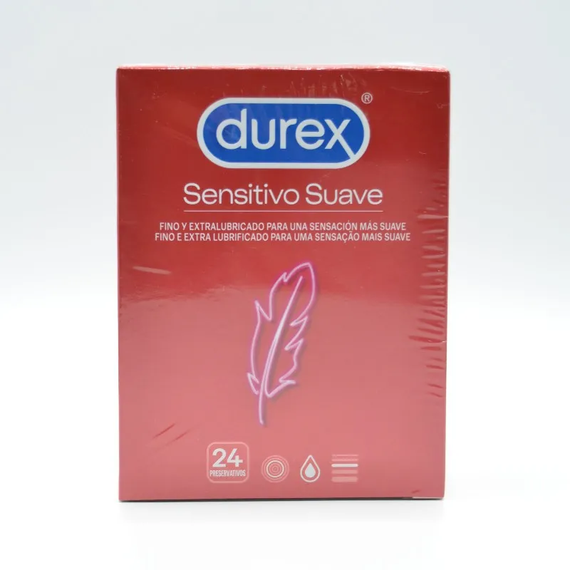 PRESERVATIVOS DUREX SENSITIVO SUAVE 24 U