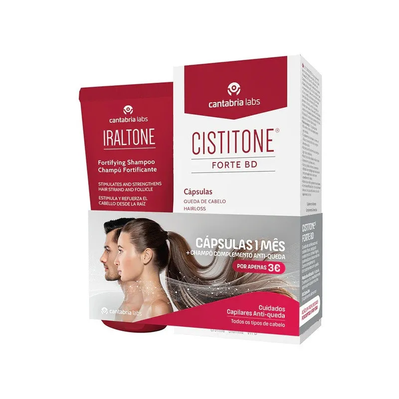 Cistitone Forte BD 60 cápsulas + Iraltone Champô 200ml