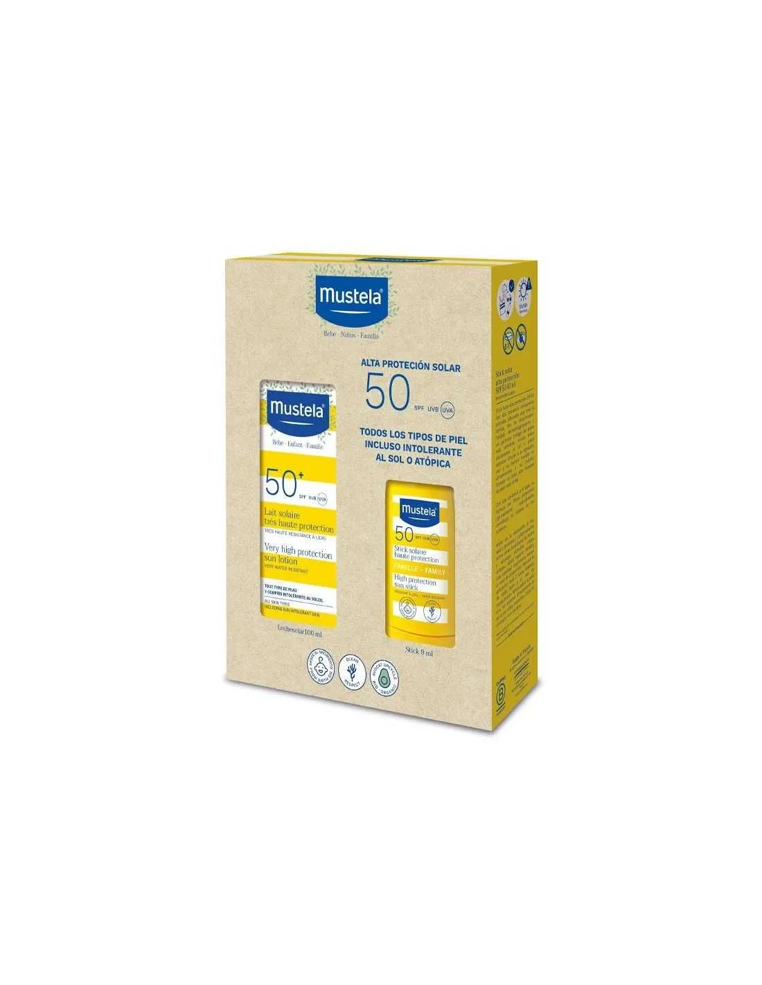 Pack Mustela Solar Crema 100 Ml + Stick
