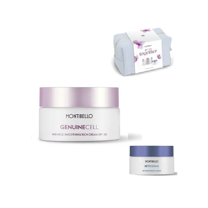 Pack Relleno Genuine Rich 50ml Regalo Crema Retinol 15ml y Neceser Montibello