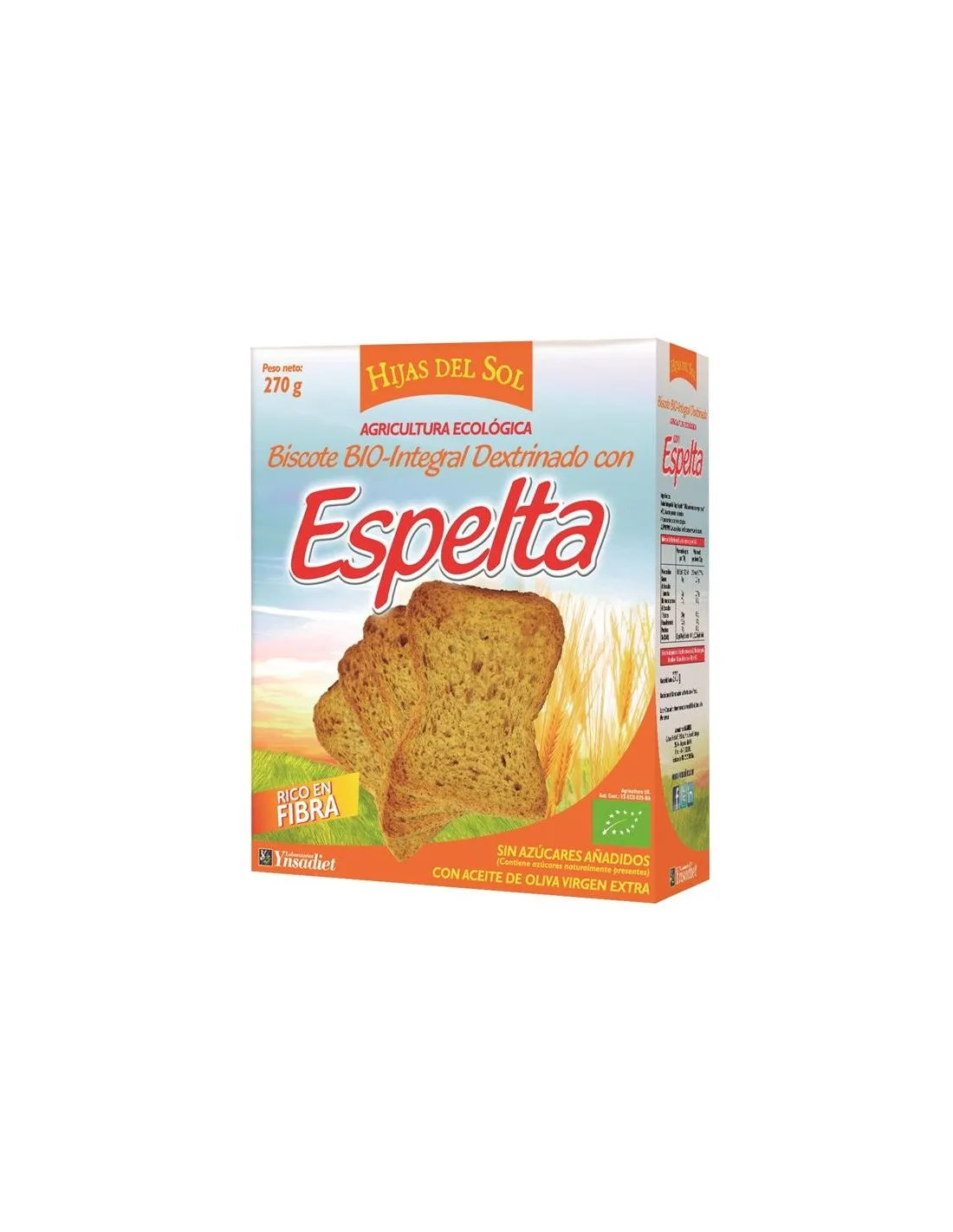 Pan Dextrinado Espelta 270 Gr de Ynsadiet