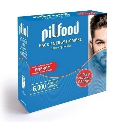 Pilfood Pack Energy Hombre Tratamiento Completo, 180 Cap. - Laboratorio Serra Pamies