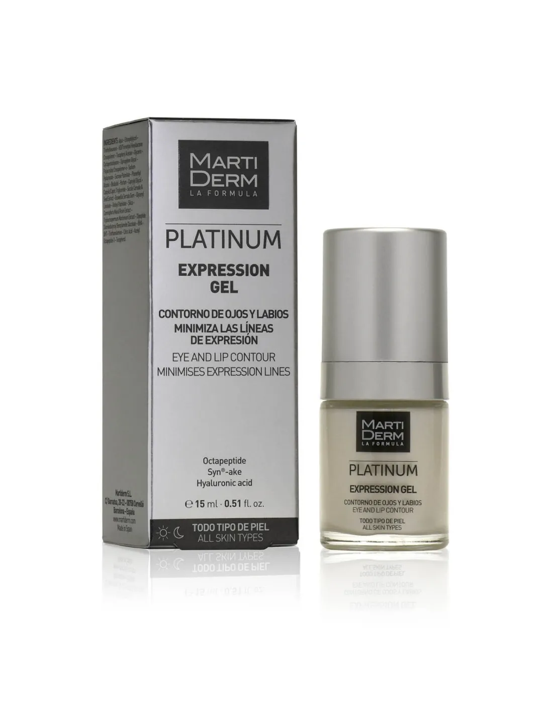 PLATINUM EXPRESSION GEL CONTORNO DE OJOS Y LABIOS 15 ML MARTIDERM