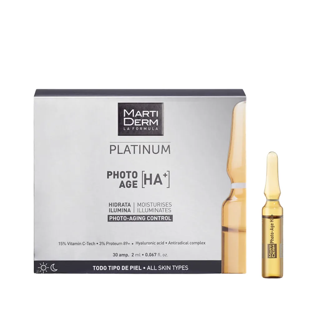 Platinum Photo-Age HA+, 30 Ampollas x 2ml. - Martiderm