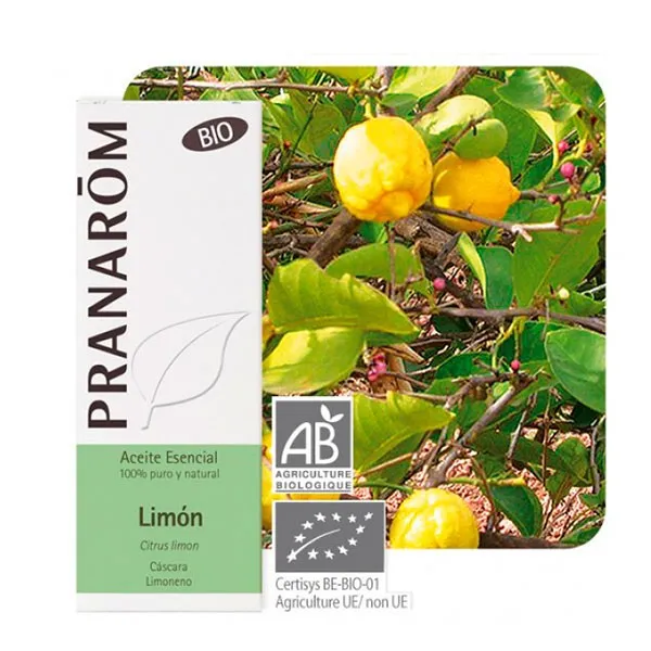 Pranarom Aceite Esencial Limón Bio, 10 ml