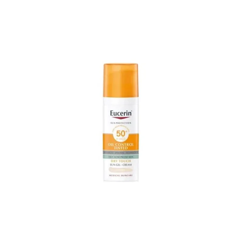 Protector solar ligero con aceite facial Eucerin Face Oil Control FPS 50+ 50 ml