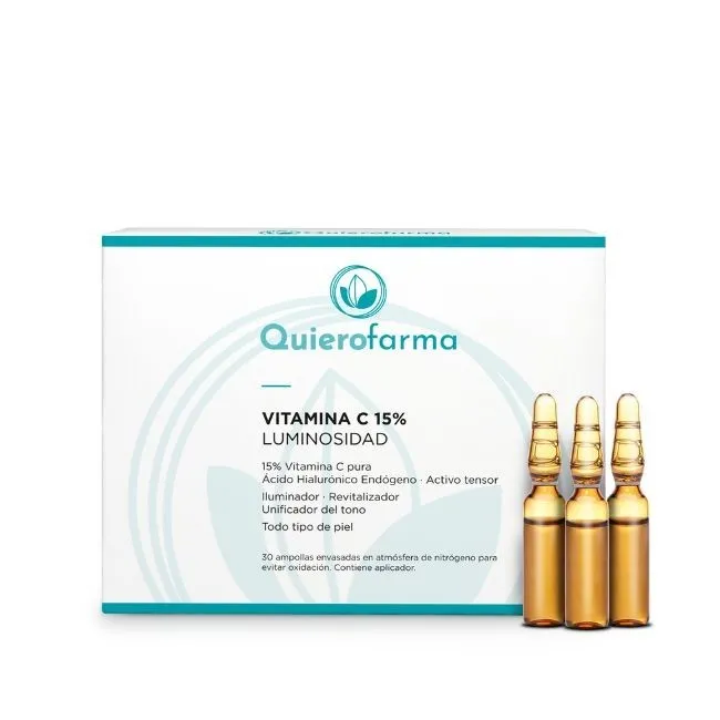 Quierofarma Ampollas Vitamina C 15%.- 30x2ml