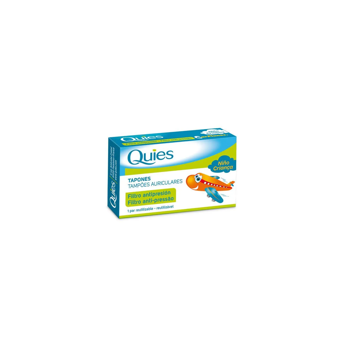 Quies Tapones Para Oidos Antipresion Para Niños