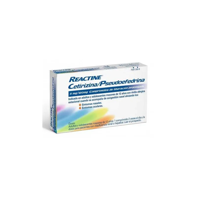 REACTINE PLUS 14 COMPRIMIDOS