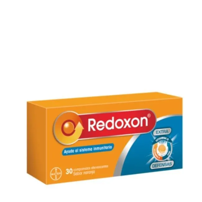 Redoxon Extra Defensas VitC VitD y Zinc 30 comp Sabor naranja