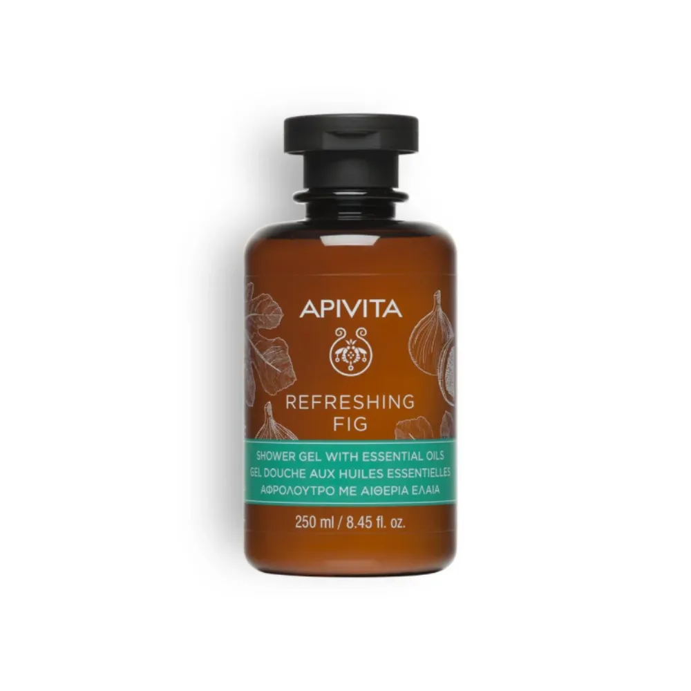 Refreshing Fig Gel de Baño con Aceites Esenciales con Higo, 250 ml. - Apivita