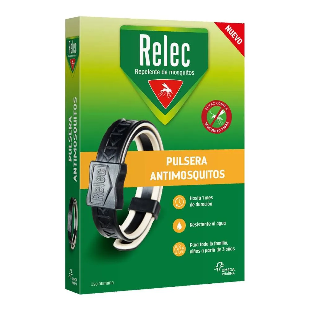 Relec Pulsera Antimosquitos Negra