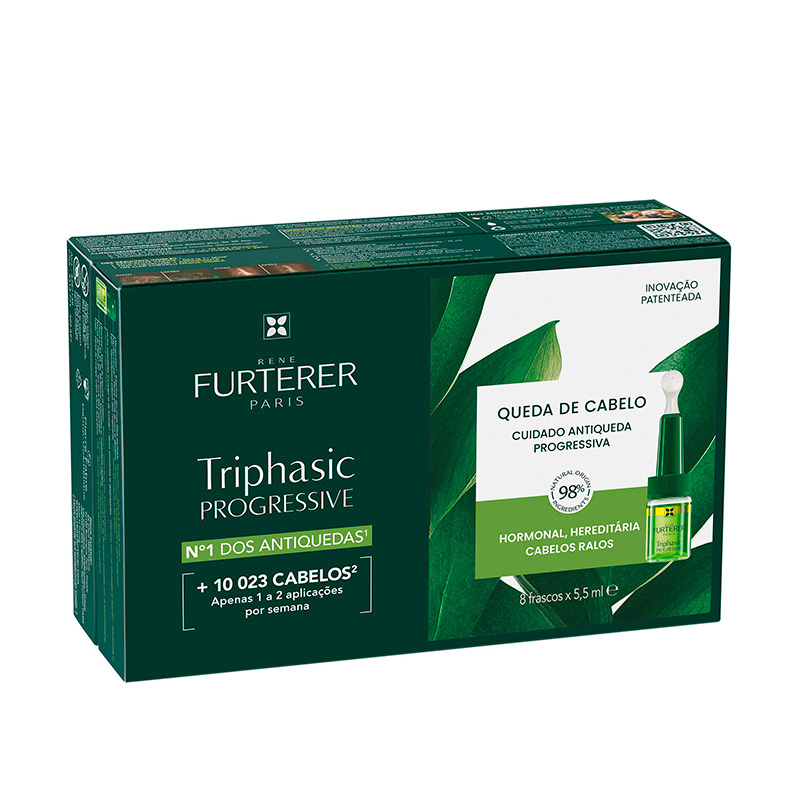 Rene Furterer Triphasic Progressive Caída Progresiva Frascos 8x5,5ml
