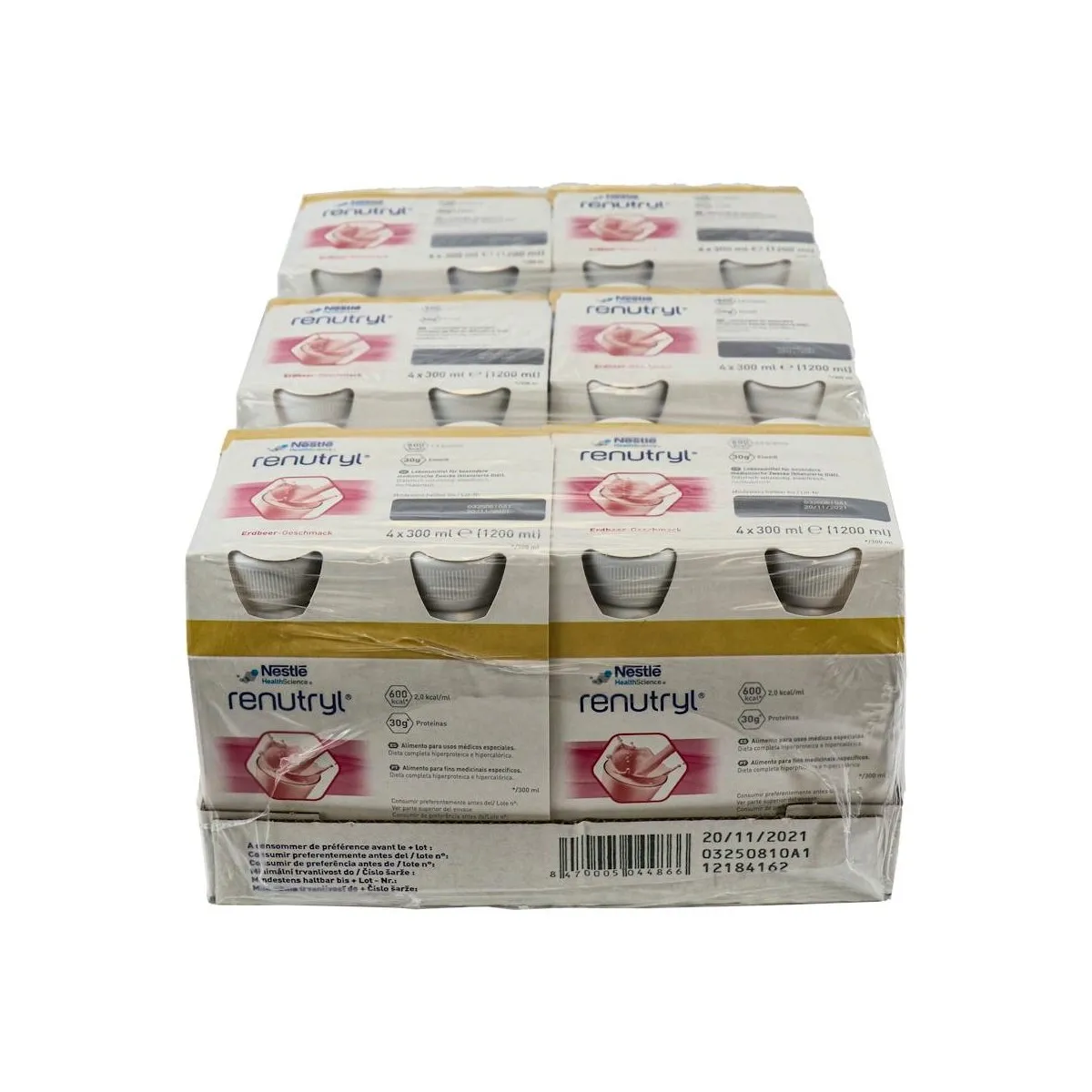 Renutryl Fresa 24 Bot 300 Ml