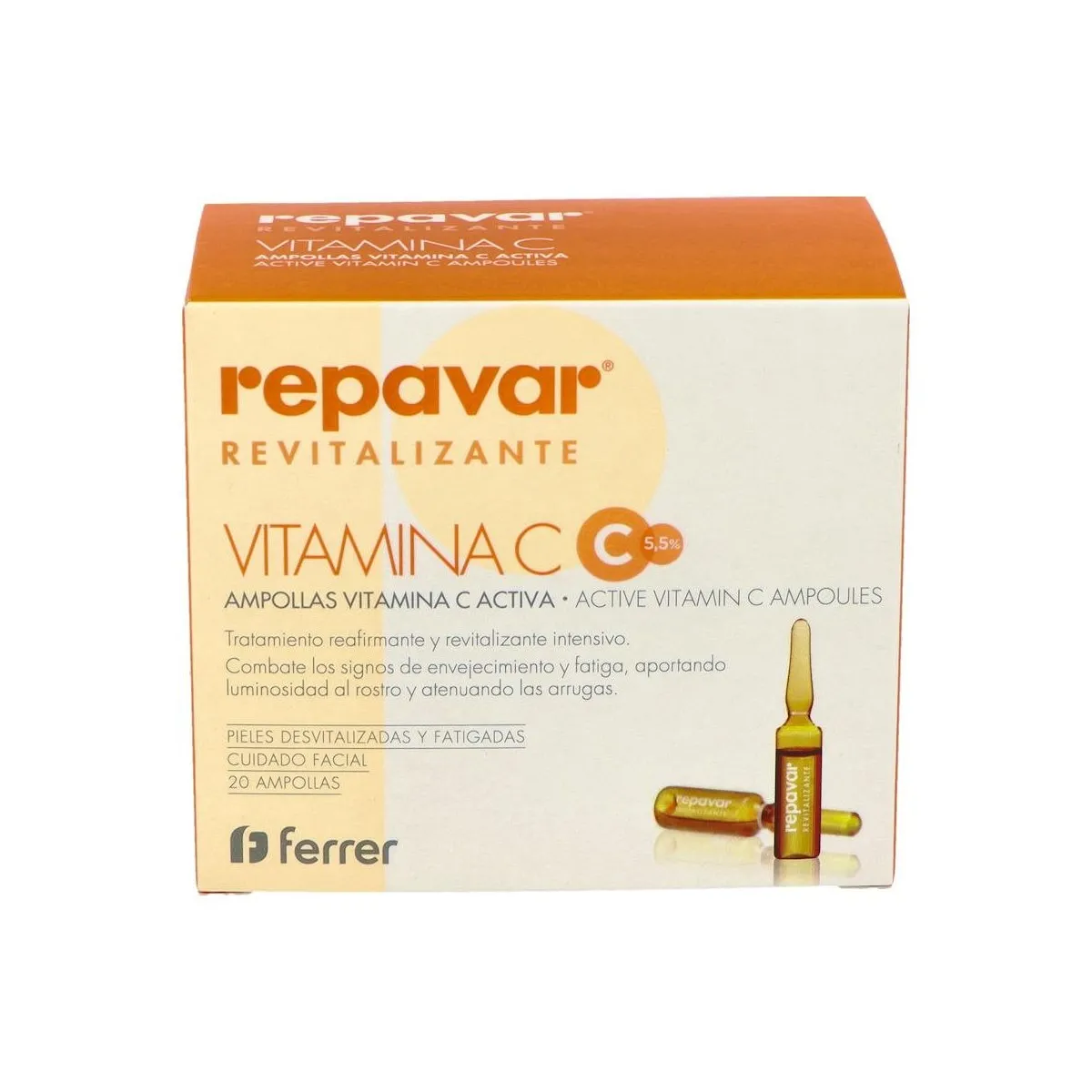Repavar Vitamina C Activa 20 Amp