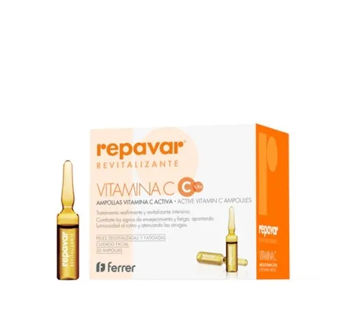 Repavar® Reevitalizante Vitamina C Activa 1 ml x 20 Ampollas. - Ferrer