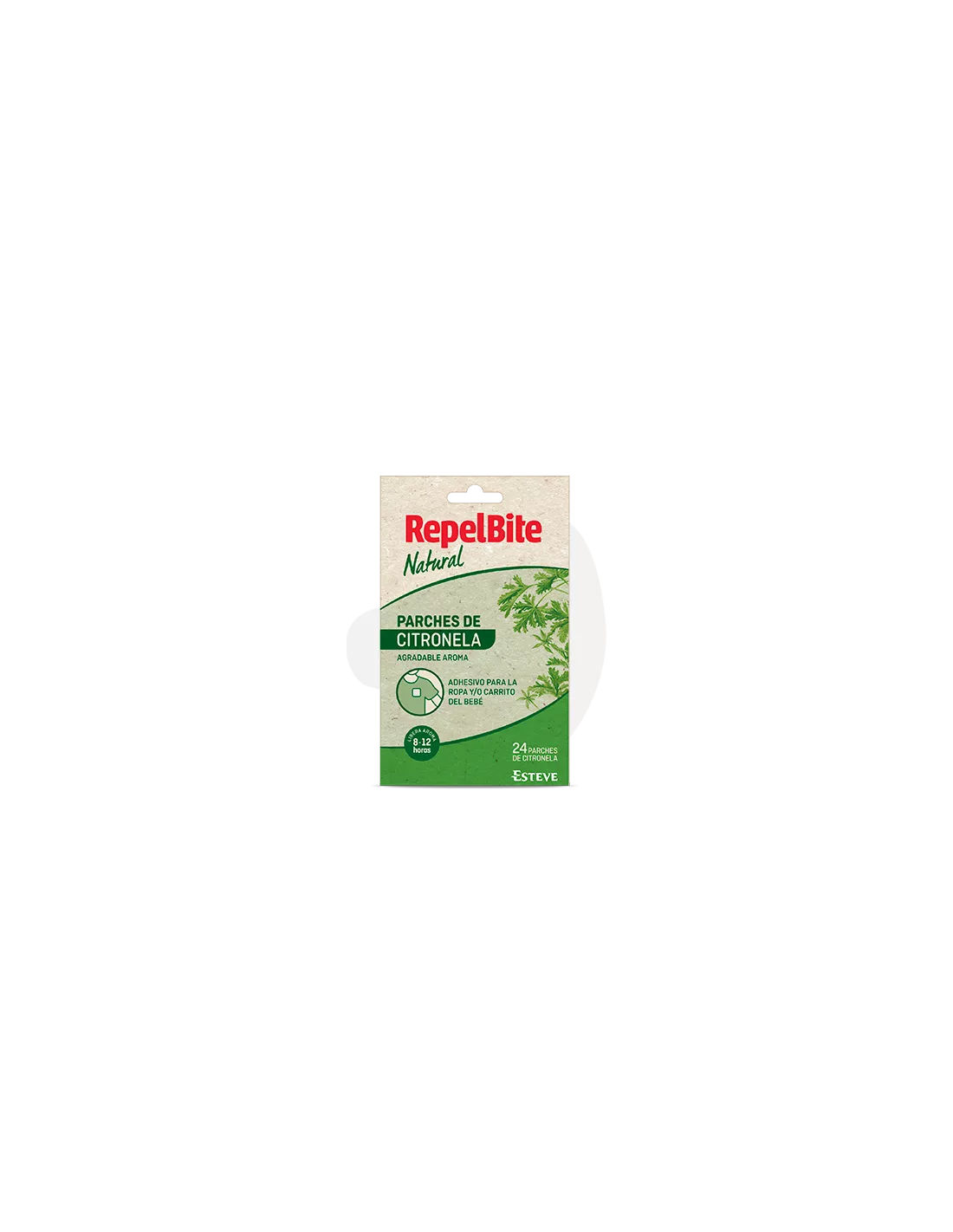 RepelBite Natural Parches Ropa Citronela 24U