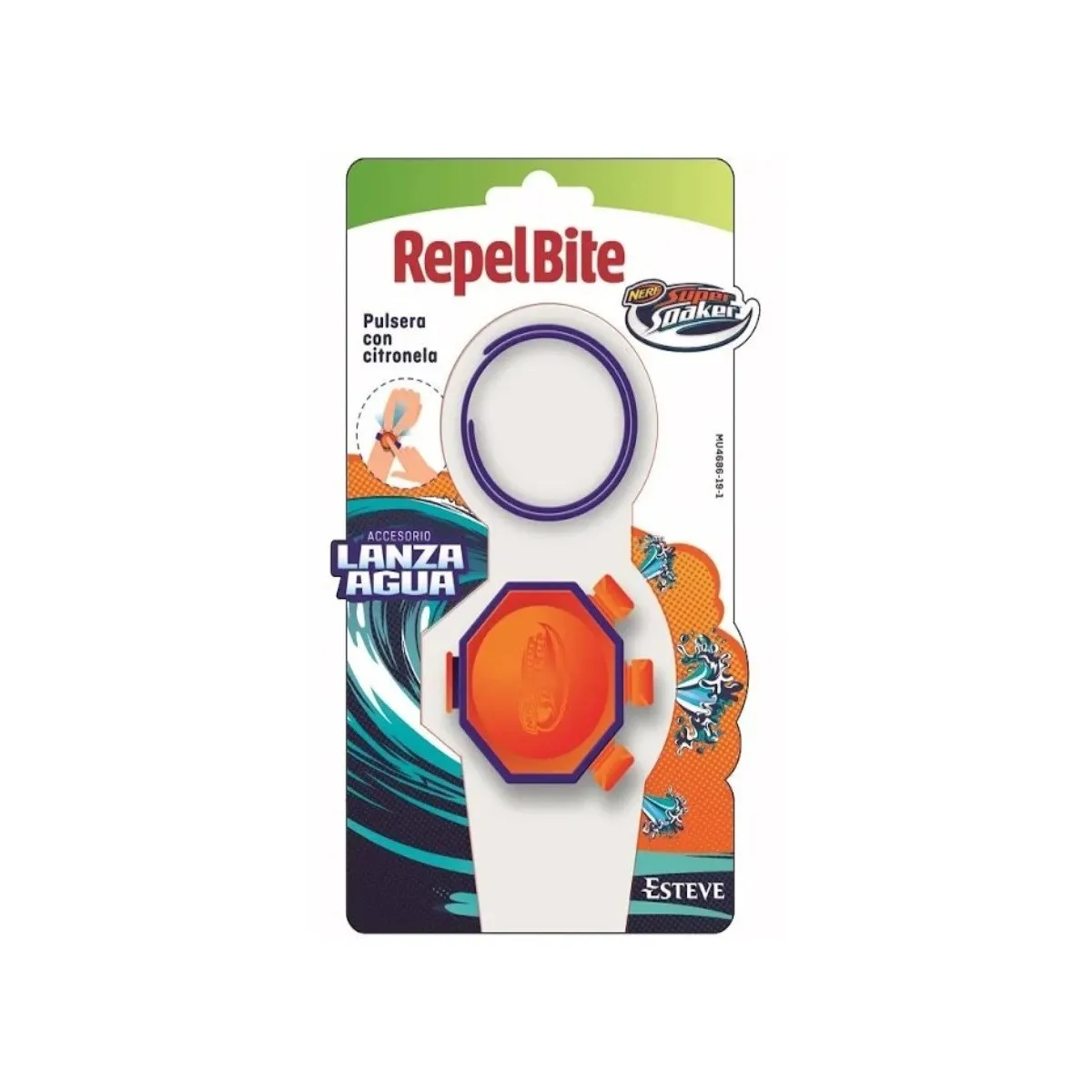 Repel Bite, Pulsera Nerf Citronela.