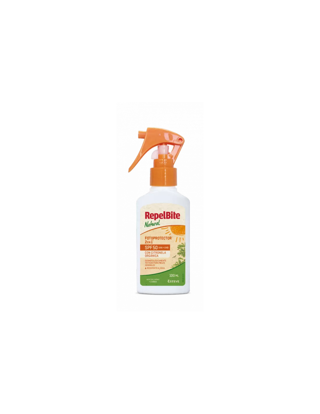 RepelBite Natural Fotoprotector Spf 50 1 Envase 100 Ml
