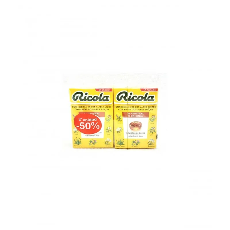 RICOLA DUPLO CARAMELOS HIERBAS 50 GRAMOS