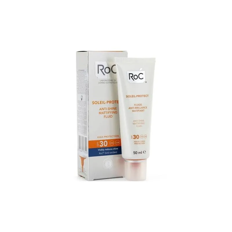Roc Fluido Matificante Anti-brillos SPF 30 SOLEIL PROTECT 50 ml