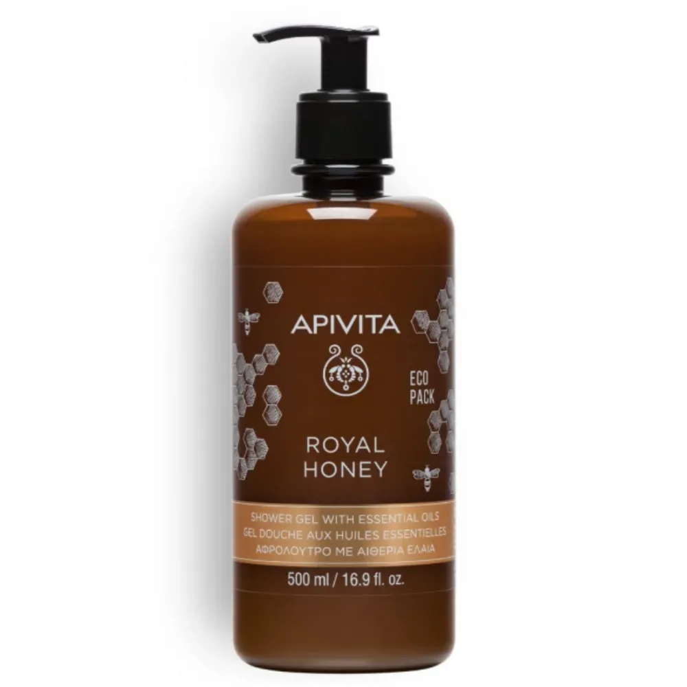 Royal Honey Gel de Baño con Aceites Esenciales con Miel, 500 ml. - Apivita