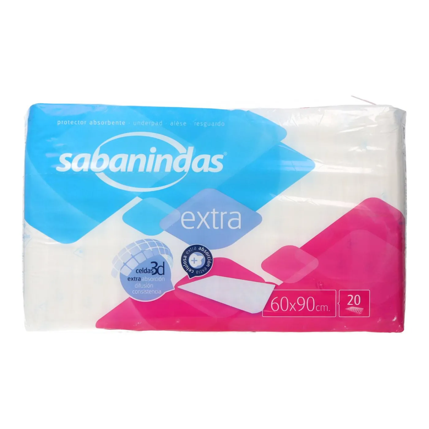 Sabanindas Extra 60x90 Cm 20 Uds