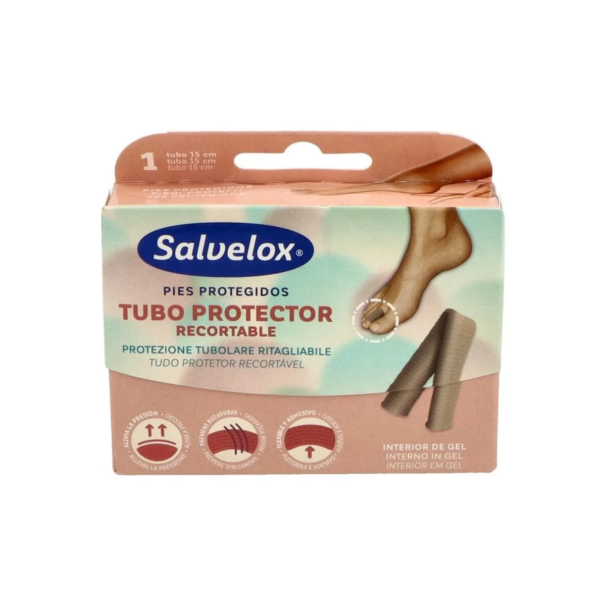 Salvelox Tubo Protector Dedos Pie 15cm