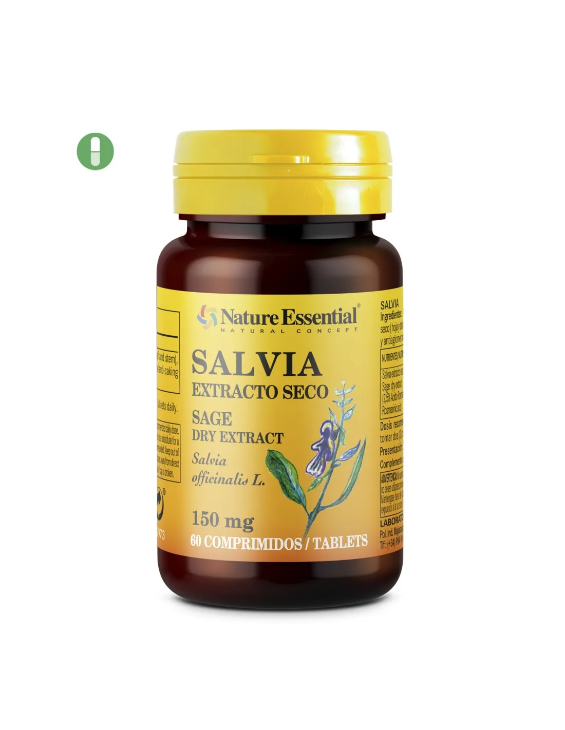 Salvia 150 Mg (Ext. Seco) 60 Comp de Nature Essential