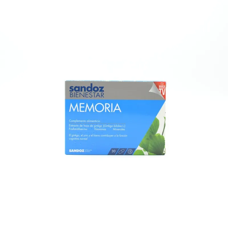 SANDOZ BIENESTAR MEMORIA 30CAP