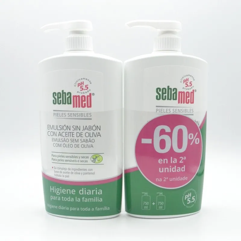 SEBAMED EMULSION DUCPLO SIN JABON CON AC OLIVA 2