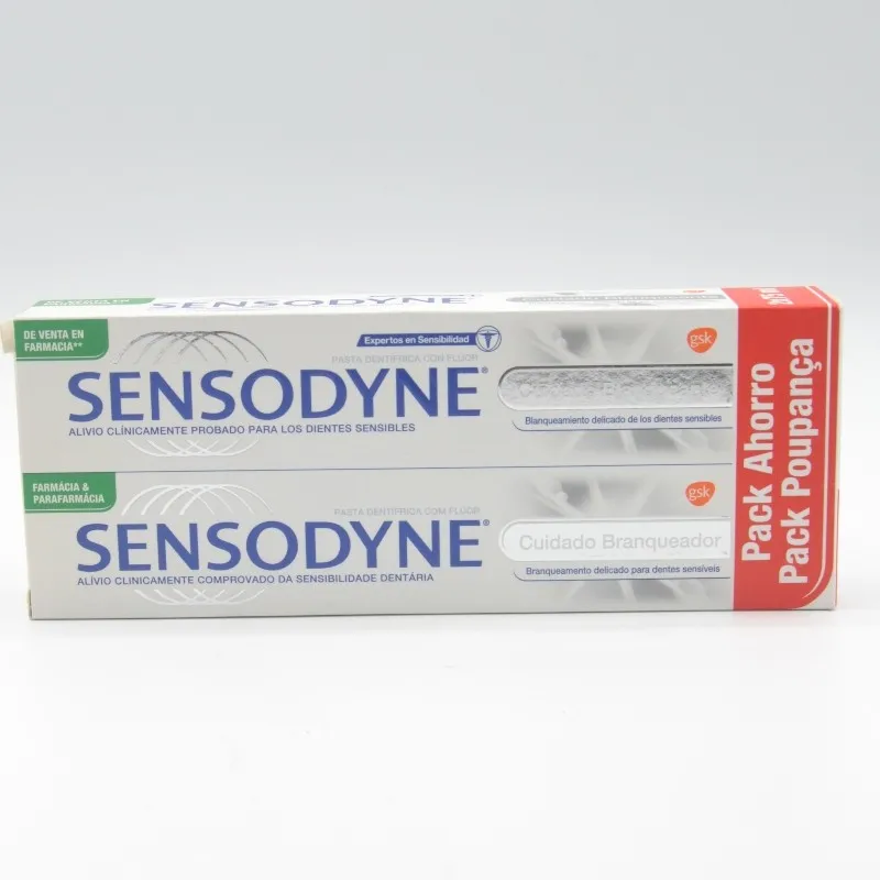 SENSODYNE CUIDADO BLANQUEANTE DUPLO 2X75 ML