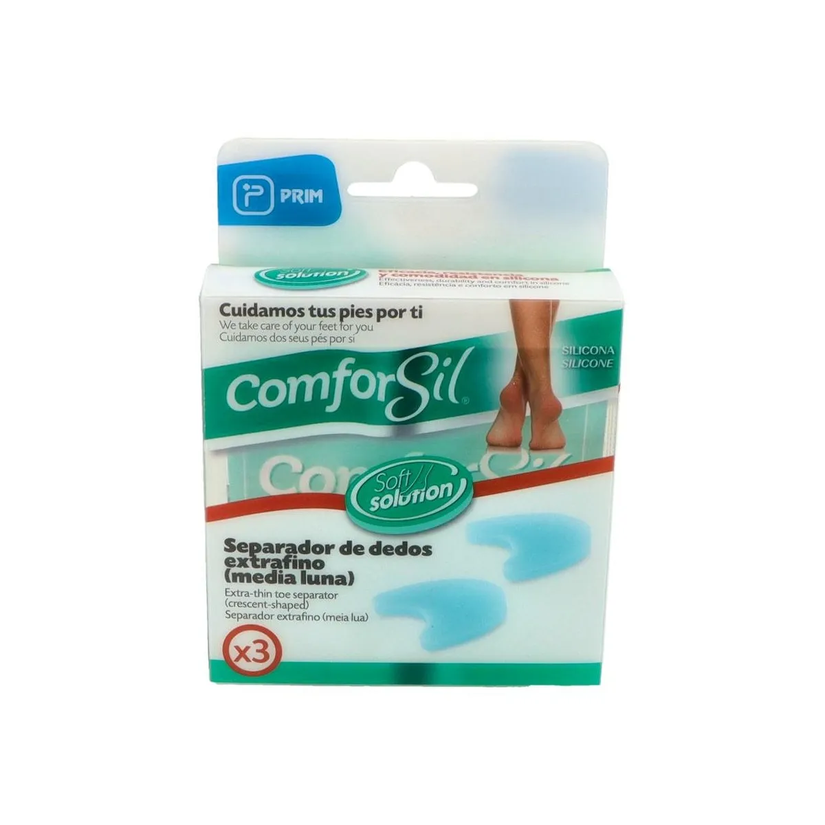 Separadedos Comfors E-F M 2u Prim cc206 3 Unid