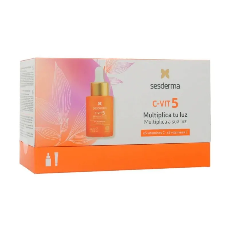 SESDERMA C-VIT 5 SERUM 30 ML + FLUIDO LUMINOSO 10 ML