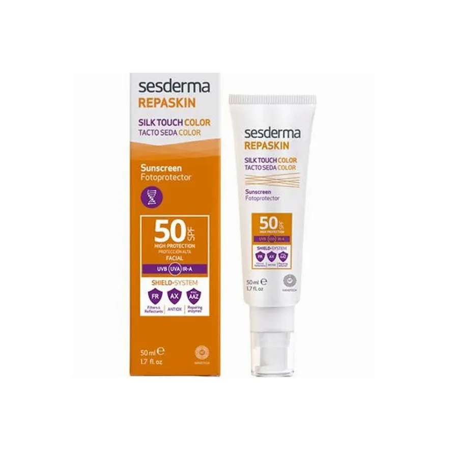 Sesderma Repaskin Fotoprotector SPF 50 tacto Seda Color 50 ml