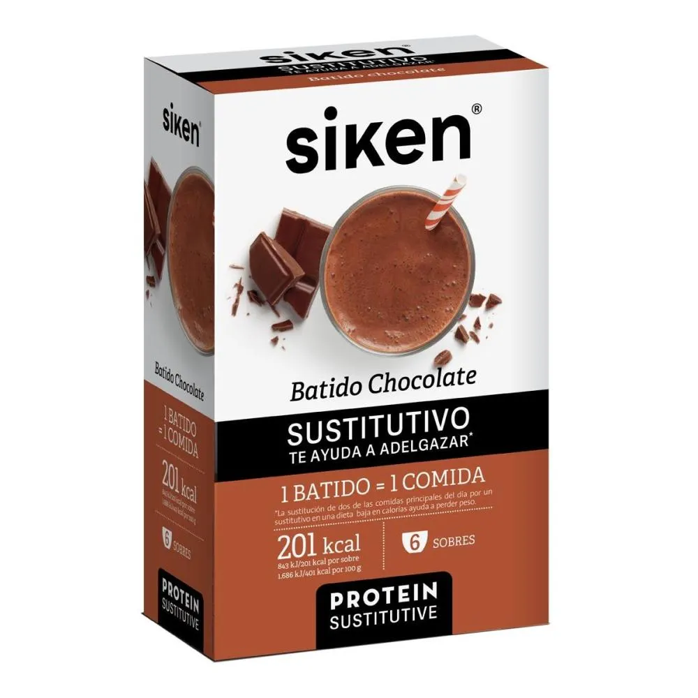 SIKEN SUSTITUTIVO BATIDO CHOCOLATE 6 U