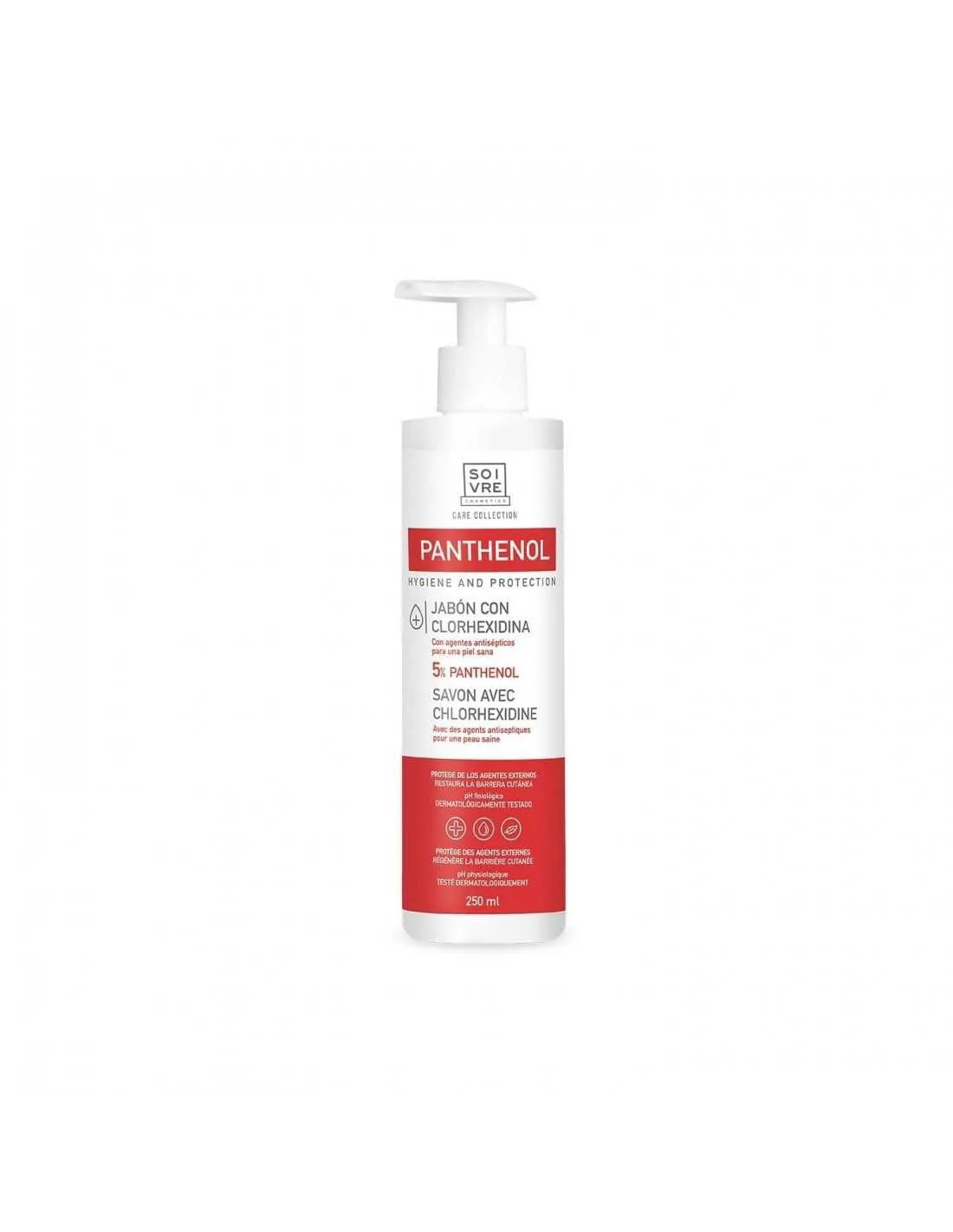 Soivre Panthenol Jabón con Clorhexidina 5% 250ml