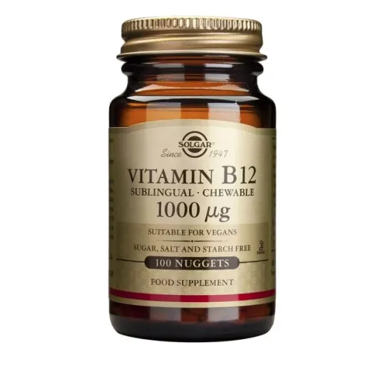 SOLGAR VIT B12 1000MG MASTICABLE 100COM