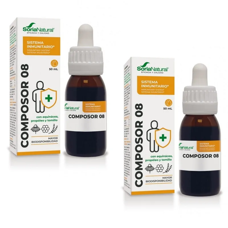 SORIA NATURAL COMPOSOR 8 ECHINA COMPLEX 50 ML PACK 2 UNIDADES